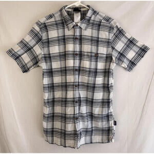 Patagonia Organic Cotton Button Up Mens Shirt Size Medium Crinkle